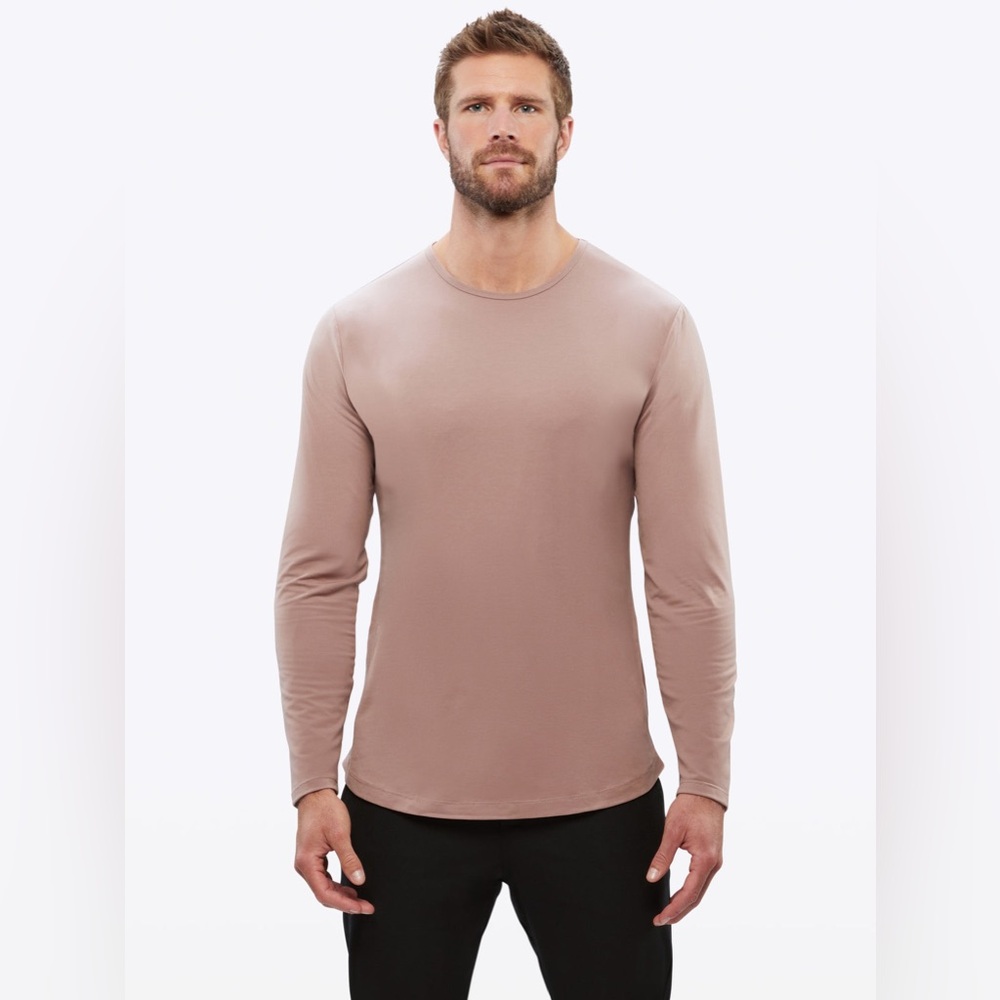 CUTS‎ Mountain Mist AO Long Sleeve Curve-Hem Tee Size M